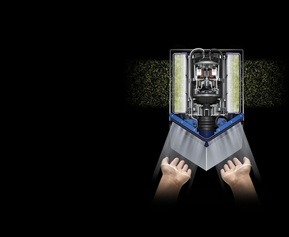 Dyson Airblade V hand dryer concentrated hand drying technology